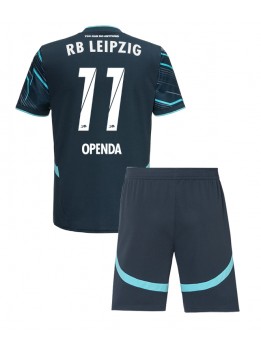 Billige RB Leipzig Lois Openda #11 Tredjedraktsett Barn 2024-25 Kortermet (+ Korte bukser)